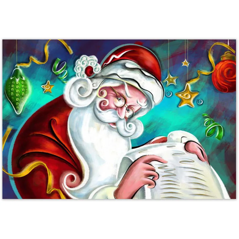 

New Arrival Custom Christmas Canvas Painting Poster Home Decor Cloth Fabric Wall Art Poster for Living Room 20x30cm,27x40cm