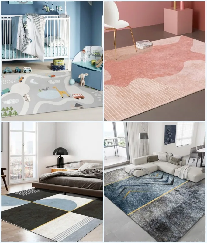 

Nordic simple modern luxury girl living room coffee table sofa bedroom bedside kitchen carpet shop home customization