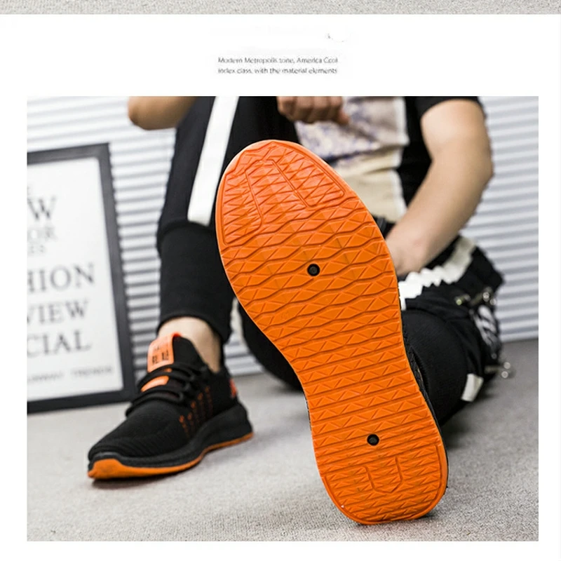 Мужские сетчатые кроссовки модные легкие дышащие из Вулканизированной Ткани