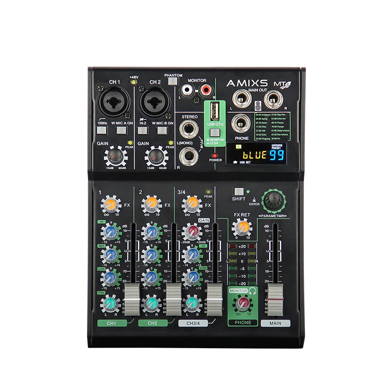 Портативный мини смеситель звука 99 цифровых эффектов звуковые - Цена: 4 738,60 руб.