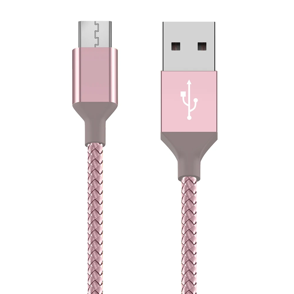 Кабель usb type-C 1 м 2 м 3 м кабель для передачи данных для samsung S8 S9 Xiaomi mi x 3 2 2S 8 huawei P20 Pro mate 20 Lite USBC провод зарядного устройства для телефона - Цвет: Pink