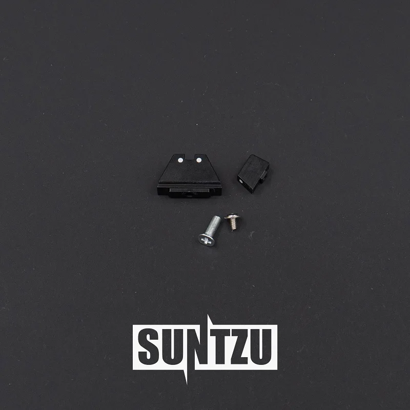 

GLOCK Pistol ACCESSORIES PARTS Steel Fiber Optic Front RAISED Sight Rear RAISED Sight for G17 G19 G22 G23 G24 G26 G27 G33 G34 G3