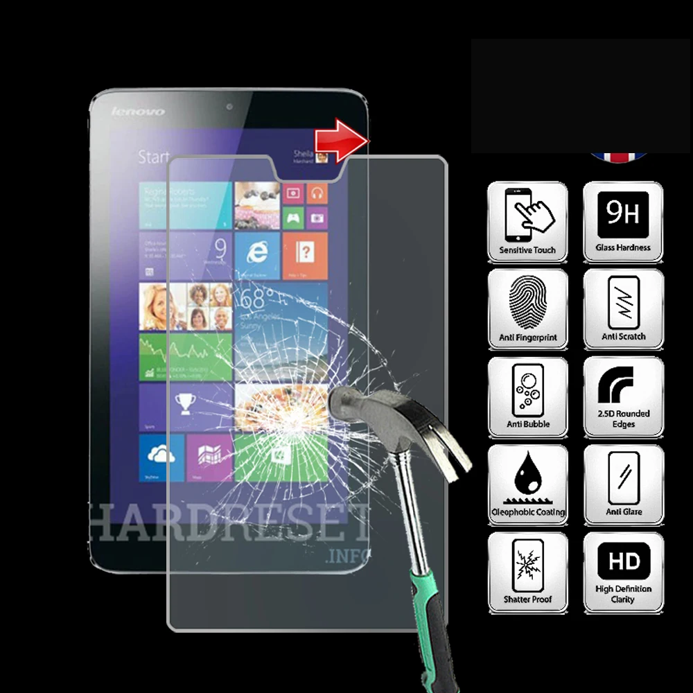 Ультрапрозрачная защитная пленка из закаленного стекла для планшета Lenovo IdeaPad MIIX