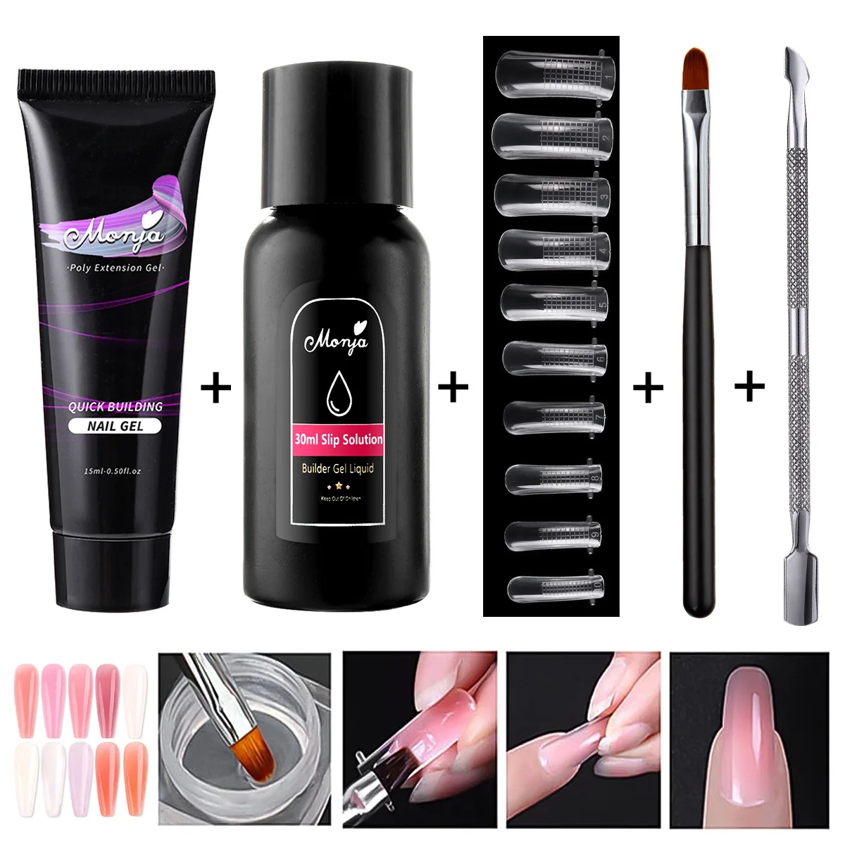 

Nail Crystal Extension Glue Set Manicure Set Full Armor Piece Cleaning Water Balance Liquid Manicure Tool Set For Nail Salon
