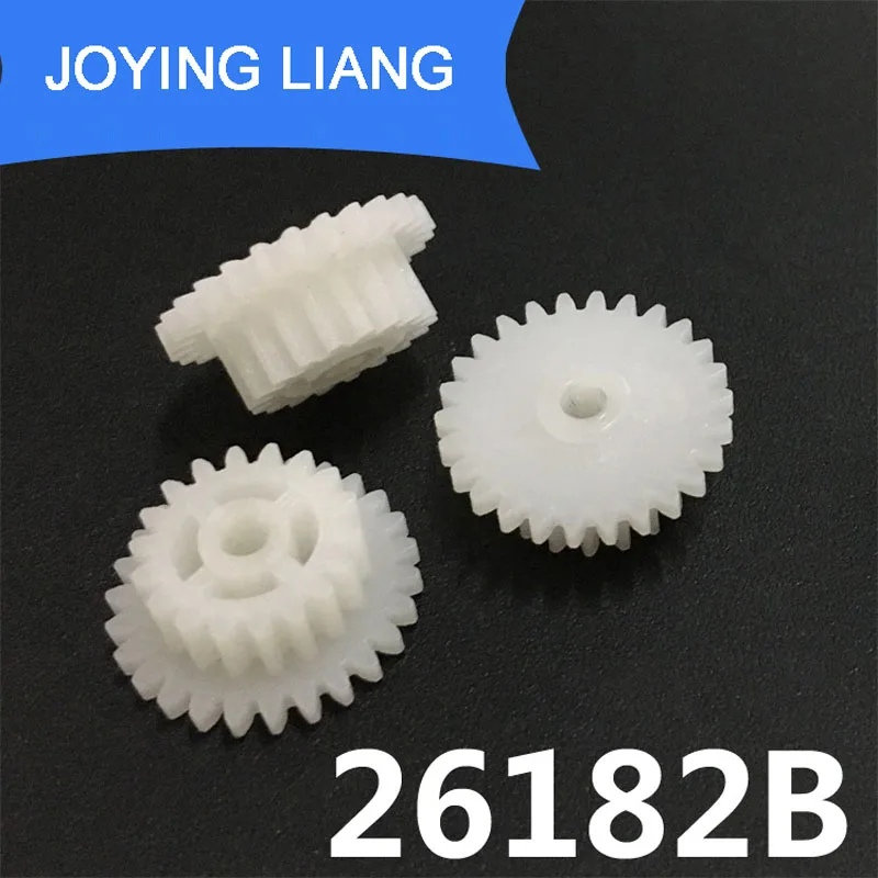 

26182B 0,5 м пластиковый POM gear Диаметр 14 мм 26 зубов + 18 зубов двухслойная Шестерня 2,05 мм отверстие DIY игрушка запчасти аксессуары