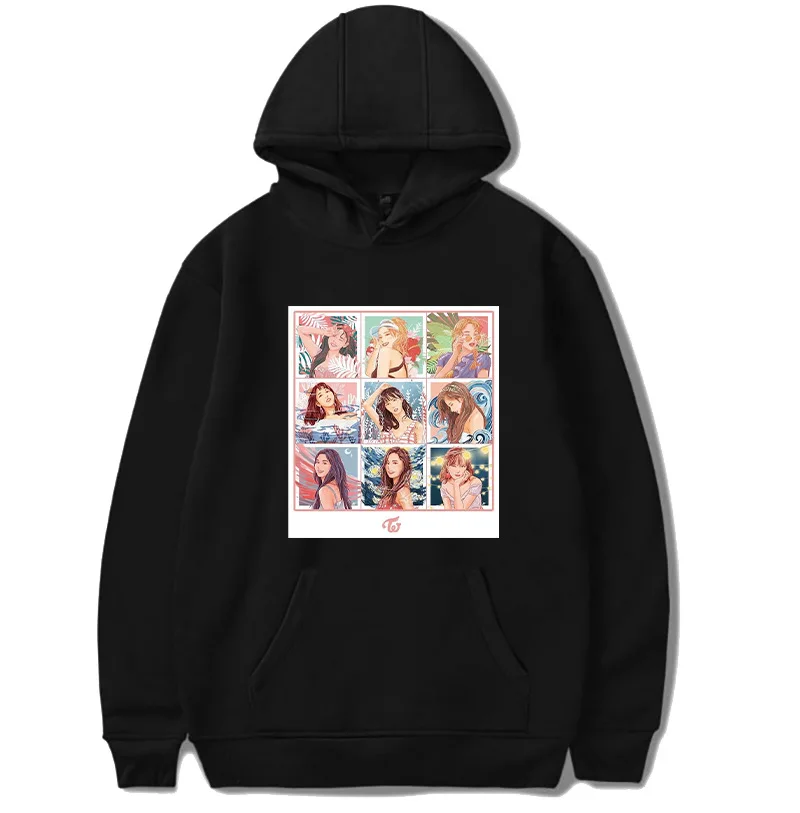 

Новое поступление, двойная 8-я мини-толстовка с капюшоном в стиле K-POP MoMo, распродажа, пуловер с капюшоном, толстовки с длинными рукавами и при...