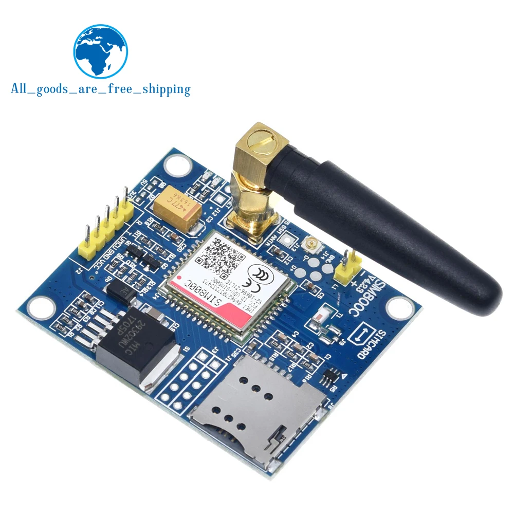 Плата разработки SIM800C модуль GSM GPRS поддержка сообщений Bluetooth аудио интерфейс TTS DTMF