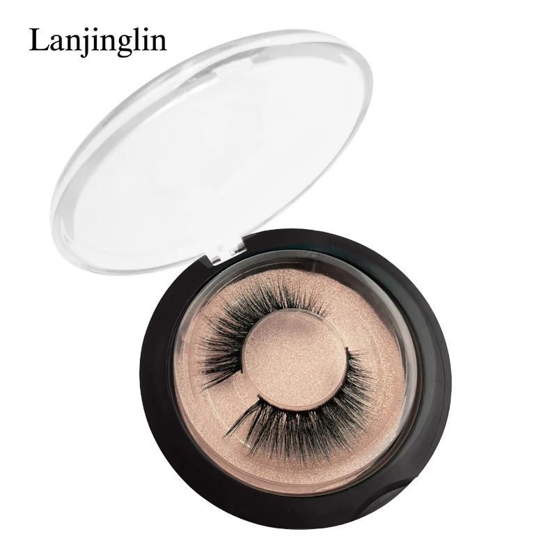 45P LANJINGLIN, 1 пара, натуральные длинные накладные ресницы, без грубости, 3d норковые ресницы, ручная работа, макияж, накладные ресницы, наращивание объема, ресницы - Цвет: 45P