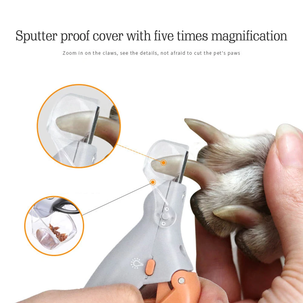 

Professional Pet Nail Clipper Scissors Pet Dog Cat Nail Toe Claw Clippers Scissor LED Light Nail Trimmer for Animals Pet Supplie