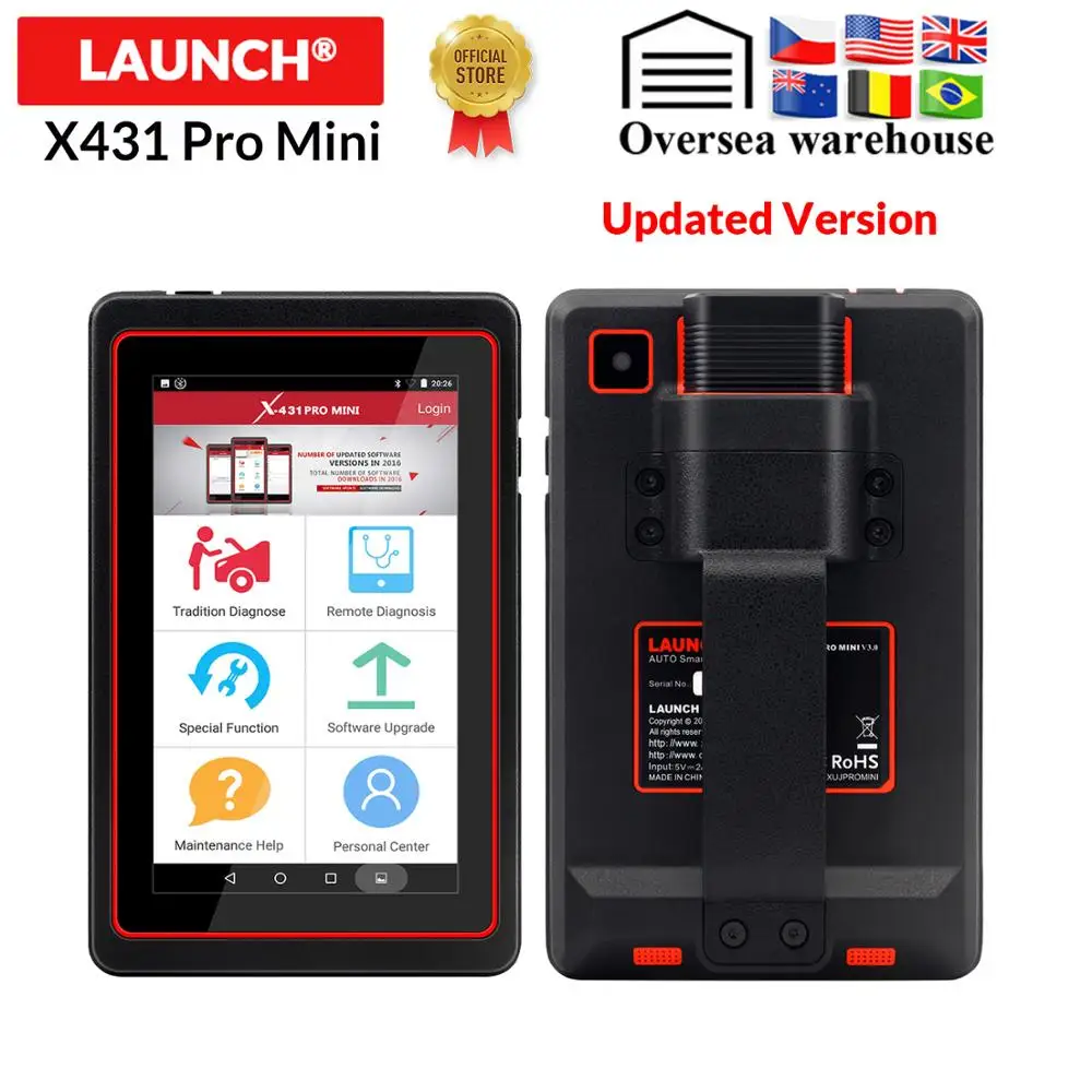 Диагностический инструмент LAUNCH X431 Pro mini v3.0 прибор для полной диагностики BT Wi Fi obd2