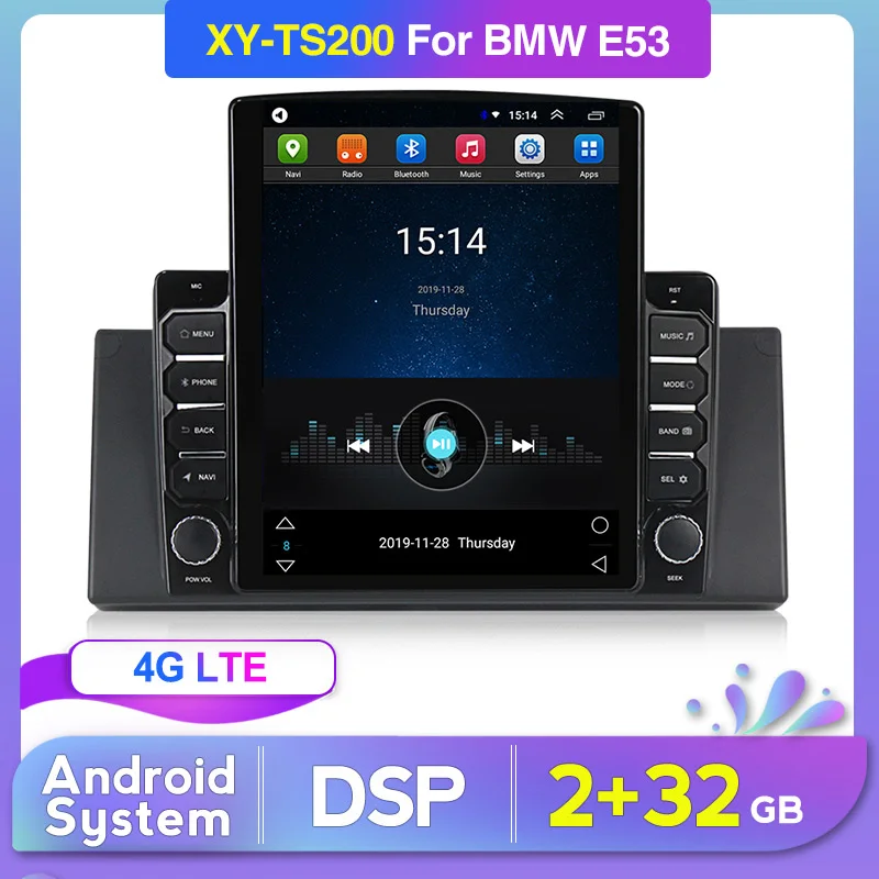 

Автомобильный GPS-навигатор DSP 2 ГБ + 32 ГБ для BMW X5 E53 E3 мультимедийный видеоплеер 2.5D экран головное устройство WIFI 4G Android Авто аудио стерео