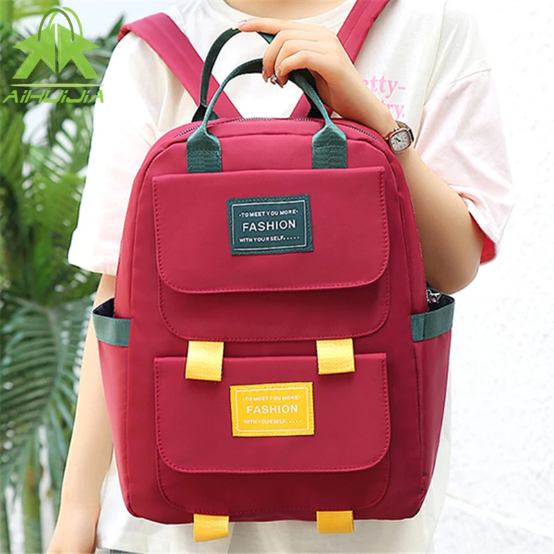 

New Multifunction Waterproof Backpacks High Quality Oxford Cloth Portable Backpack Teenage School Bag Female Fashion Backpack