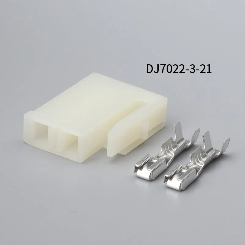 100 комплектов 2-контактный штекер и гнездо пластиковые детали автомобильный