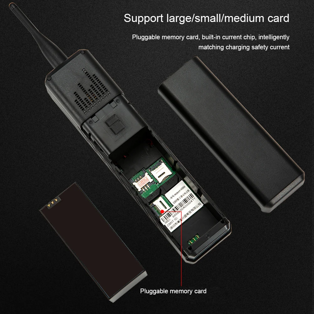 

H999 Mini Cell Phone Dual SIM Handheld Telephone Classic Mobile Phone Loud Speaker Multimedia MP4 Player Flashlight USB Port