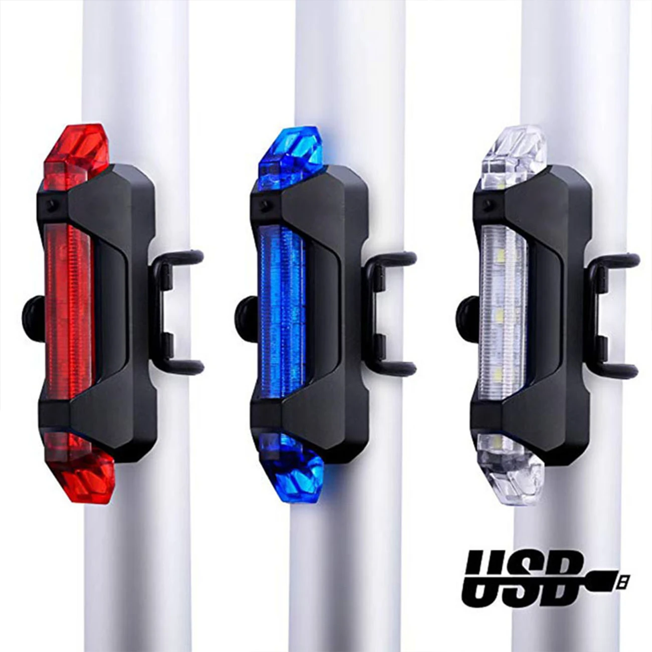 

Bicycle Front Lights and Tail Lights, LED Front And Rear Tail Lights are Easy To Install, Road Bike Safety Flashlights