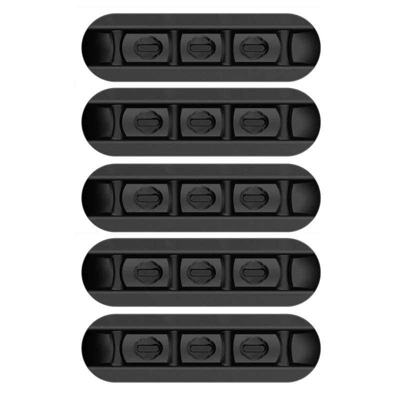 

5PCS Кабельный организатор Магнитный кабель Управление USB держатель для кабеля гибкие силиконовые настольные держатели для проводных наушни...