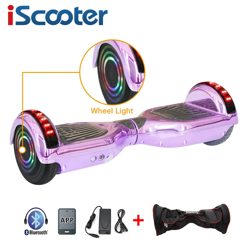 IScooter Bluetooth Ховерборд 2 колеса самобалансирующийся электрический самокат стоящий умный двухколесный скейтборд samsung Аккумулятор самокат