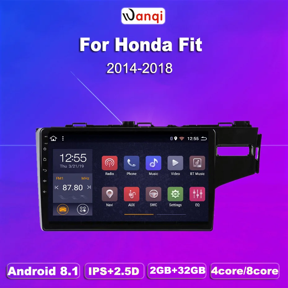 

Автомобильный GPS-навигатор, 2 Гб ОЗУ 32 Гб ПЗУ, 9 дюймов, Android 8,1, для RHD, Honda fit jazz 2014-2018, стерео радио