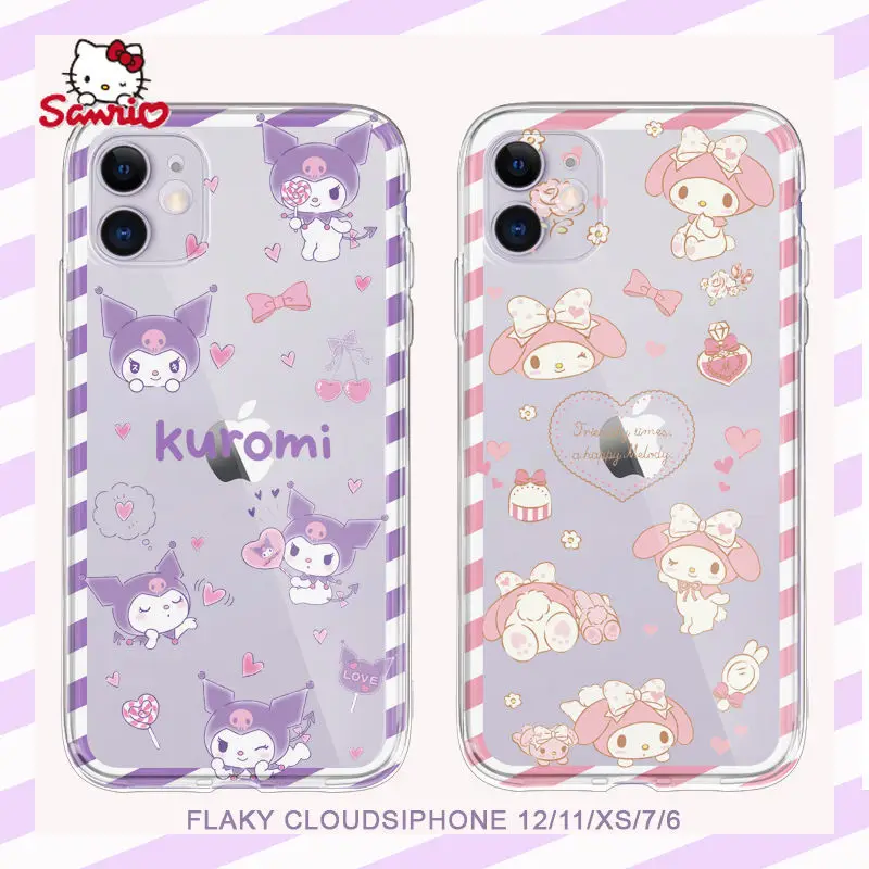 

Hello Kitty Kuromi Melody Anti drop Cartoon Phone Case for iPhone13 13Pro 13Promax 12 12Pro Max 11Pro X XS MAX XR 7 8 Plus Cover