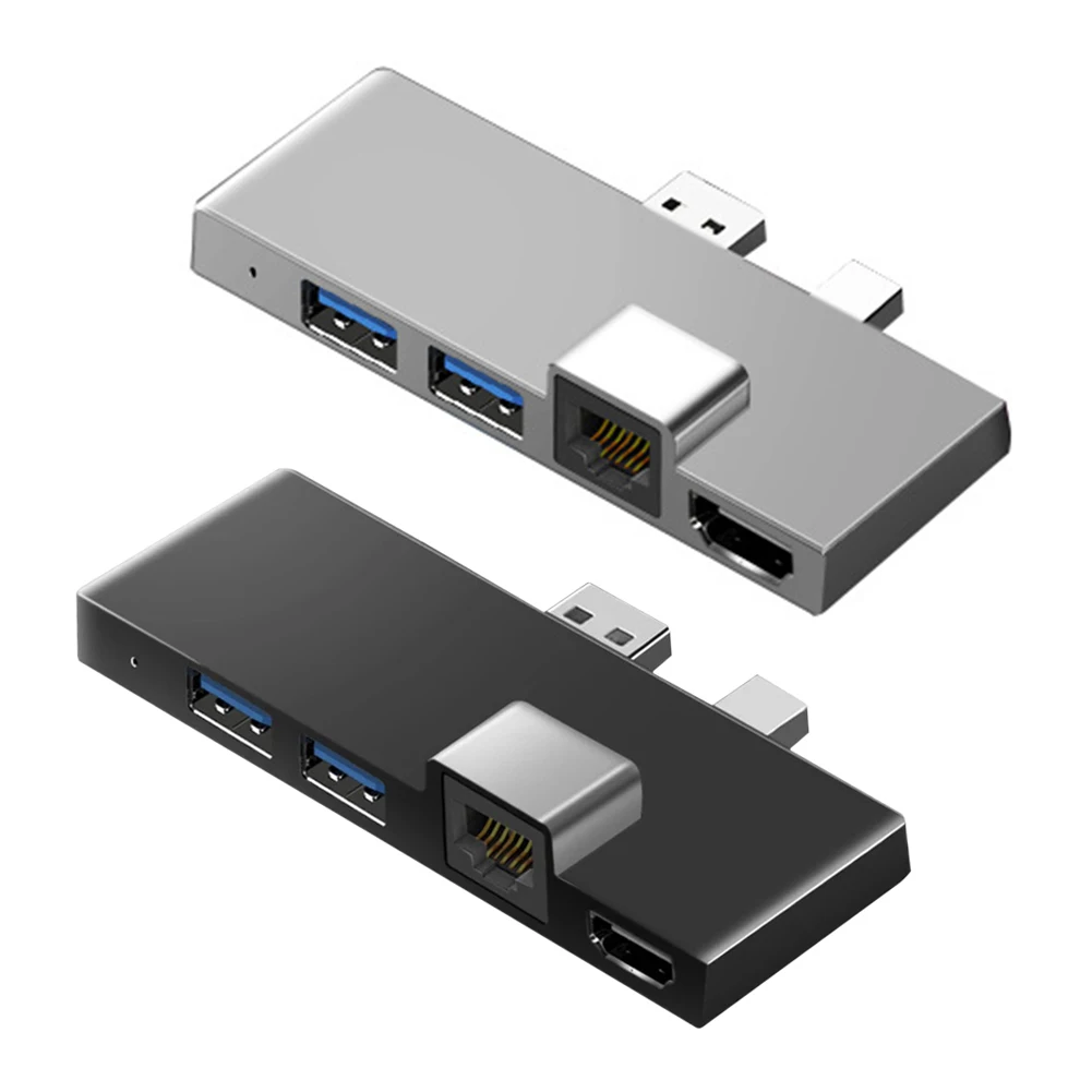 

Док-станция для Microsoft Surface Pro 4/5/6, хаб с 4K HDMI совместимым кардридером TF, гигабитным Ethernet, 2 USB 3,1, 1 портом поколения