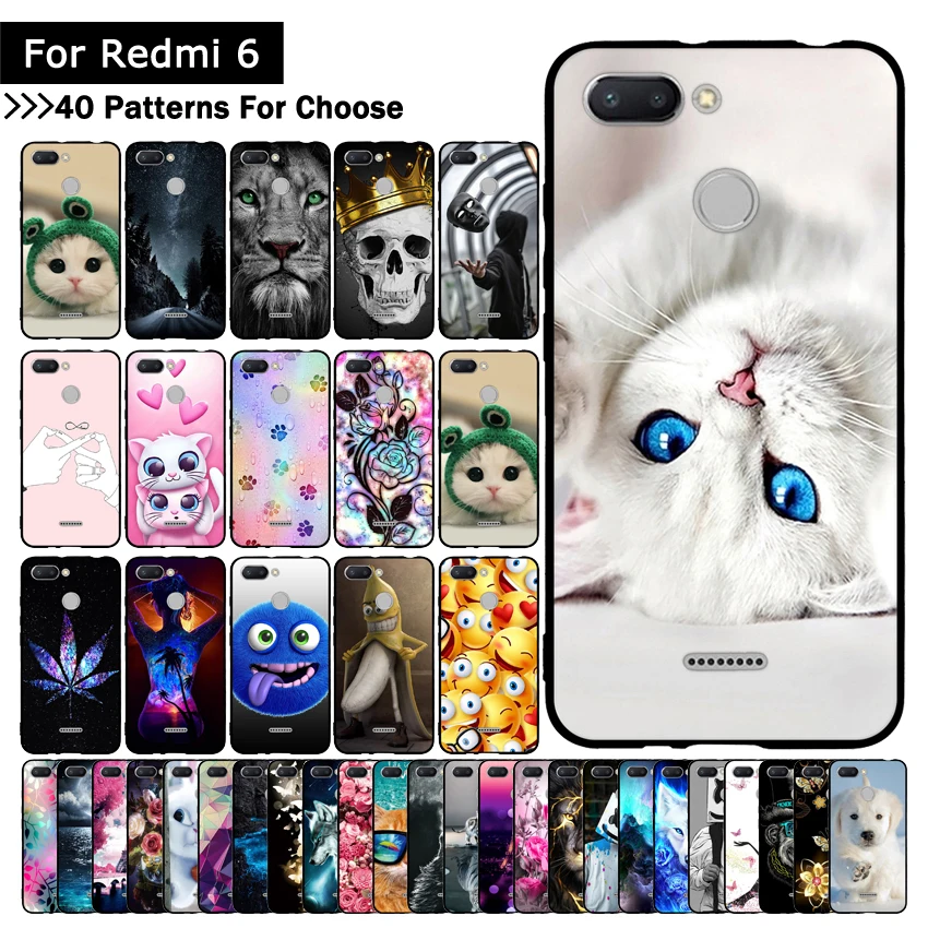 Разноцветный милый чехол с животными для mi Xiao mi Red mi 6, чехол из ТПУ, силиконовый чехол s, чехол с принтом для Xiao mi Red mi 6, красный mi 6, чехлы