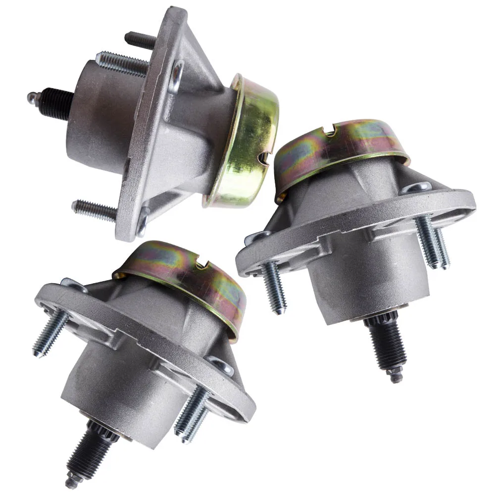 

3 упаковки шпинделя AM135349 для колоды John Deere 48 "54" 60 "72"