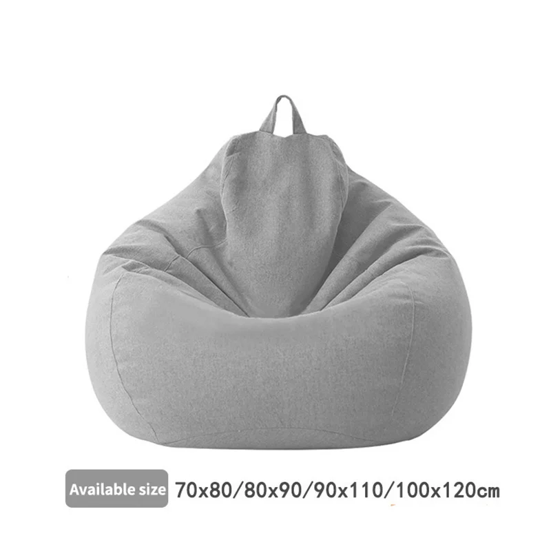 

Lazy Sofa Cover Solid Chair Covers without Filler/Inner Bean Bag Pouf Puff Couch Tatami Living Room Furniture Cover