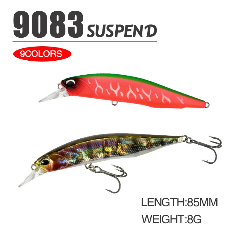 

Japan Pesca Hard Fishing Lure 85mm 8g Sinking Minnow Fishing Lures Hard Bait High Quality Jigging Fishing Tackle Pesca Jig