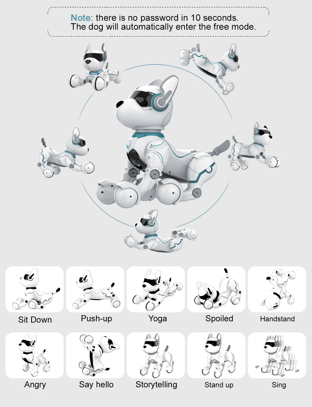 Голосовое управление Leidy Dog животное Робот Игрушки JXD A001 полная функция реалистичные Роботизированные Игрушки Для Собак