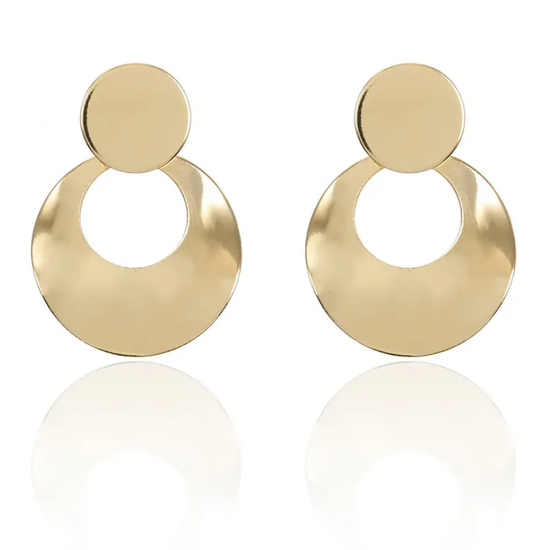 

New Simple Alloy Geometry Ear Studs Creative Personality Earrings