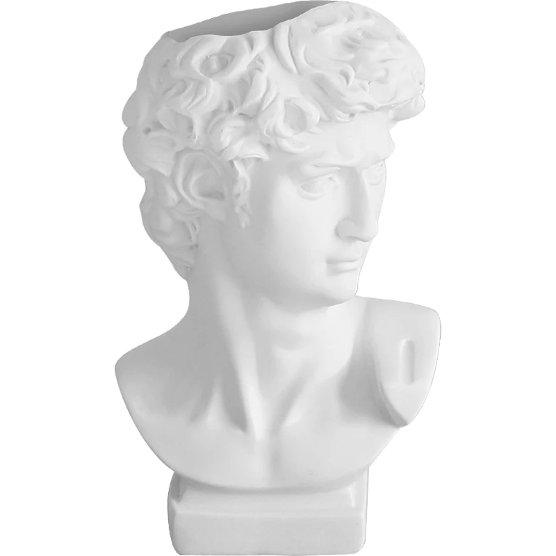 

W&G Ins David Makeup Brush Bucket Beauty Brush Desktop Storage Box Student Penholder Vase Decoration Ornament Pen Holder Vase