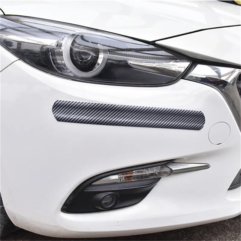 DIY Автомобильная Защита бампера двери подоконник края защита автомобиля наклейки анти столкновения полосы углеродного волокна авто резиновая отливка отделка полосы 1 м