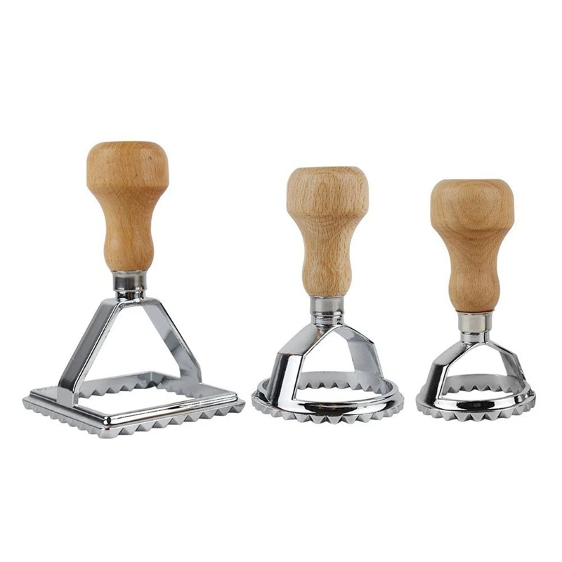 Набор пломб для пельменей резак уплотнение 3 набора круглая и квадратная форма с