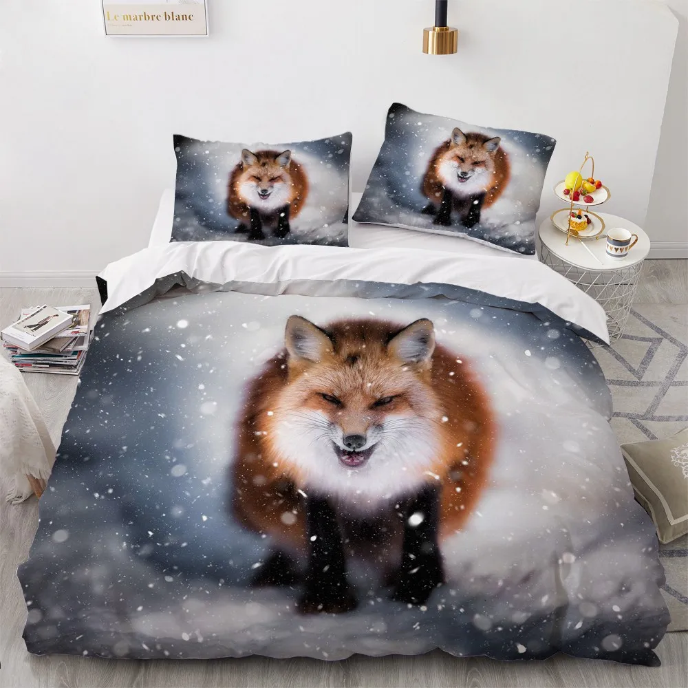 

3D Bedding Sets Leopard Custom Duvet Quilt Cover Set Comforter Bed Linen Pillowcase King Queen Full Size 140*210 Home Texitle