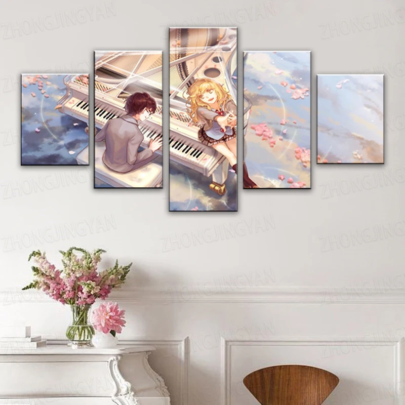 5 шт. Декоративные плакаты на фортепиано для мальчиков и девочек | Дом сад
