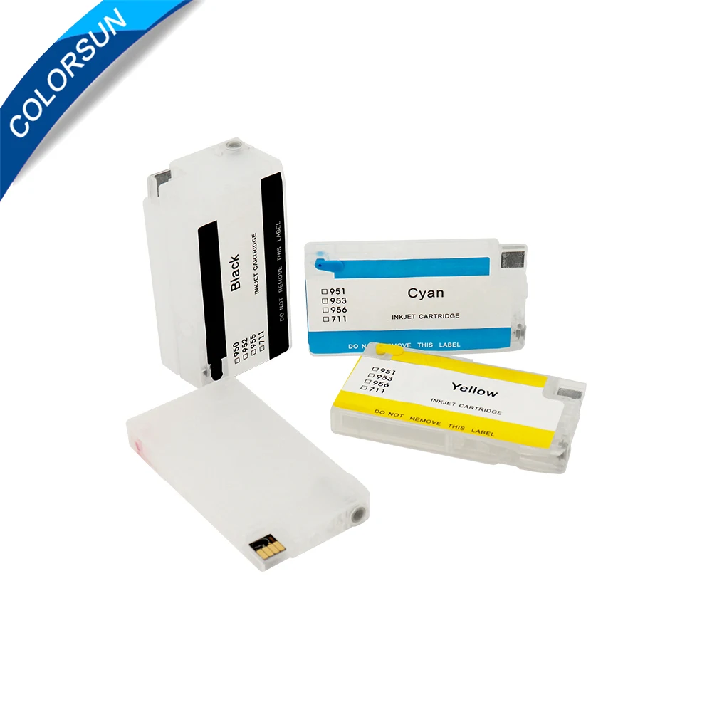 Colorsun многоразового использования для HP 953 чернильный картридж 952 954 955 OfficeJet Pro 7740