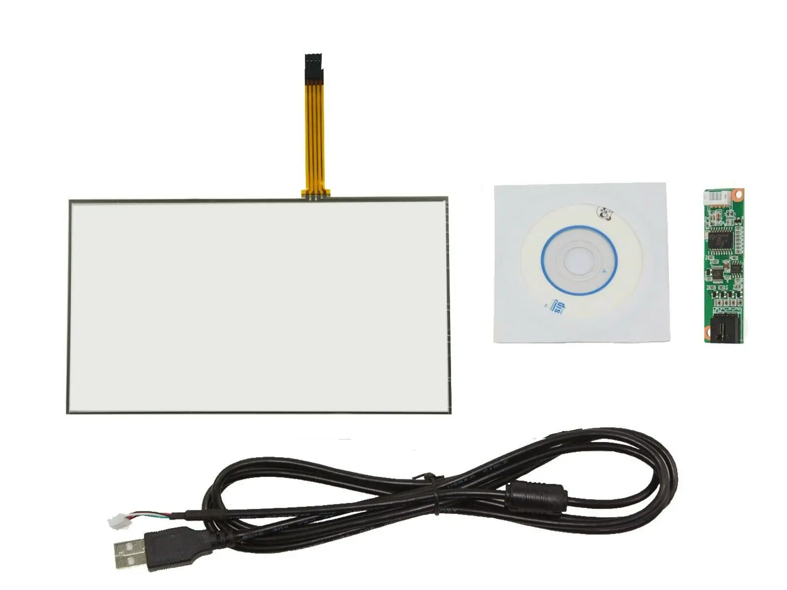 Бесплатная доставка 10 1 &quot4 провода резистивная сенсорная панель 235x145 мм USB