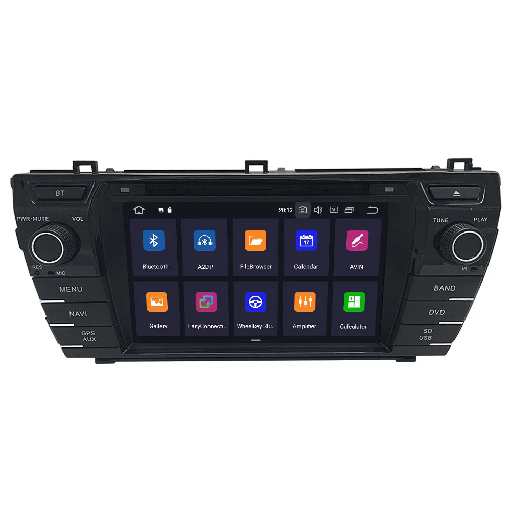Android10.0 4 Гб + 64 ГБ Автомобильный DVD Плеер GPS мультимедийное радио для Защитные чехлы