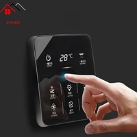 6 in 1 multifunction smart touch yuba switch socket 6 gang bathroom universal waterproof smart touch screen 8686mm