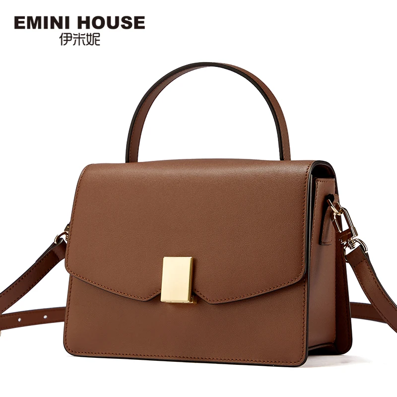 EMINI HOUSE висячая сумка роскошные сумки женские дизайнерские спилок кожа через