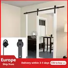 183 см оборудование для раздвижной двери сарая Kit Rail Industrial Barn, деревянная дверь, интерьерная дверь шкафа, кухонный комплект, трековая система HWC