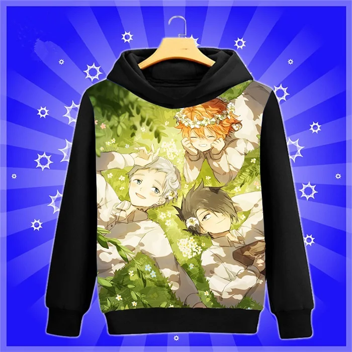 Аниме-Толстовка Manga The Promised Neverland Yakusoku no Neverland Norman cosplay Sweatshirt весна-осень мужские и женские пуловеры пальто - Цвет: 25
