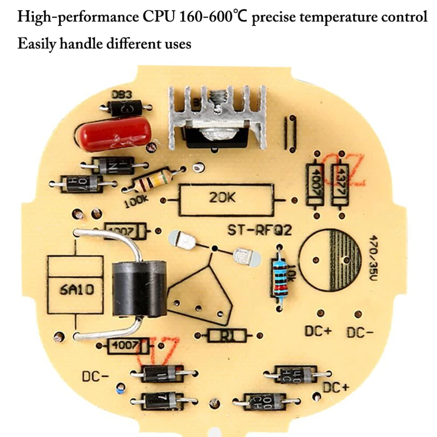 Электрический тепловой пистолет 220 В с цифровым дисплеем двухступенчатая