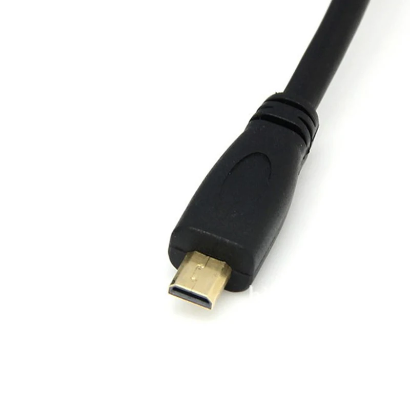 Высокоскоростной кабель Micro HDMI для с пружинным эластичным штекером мужчин и