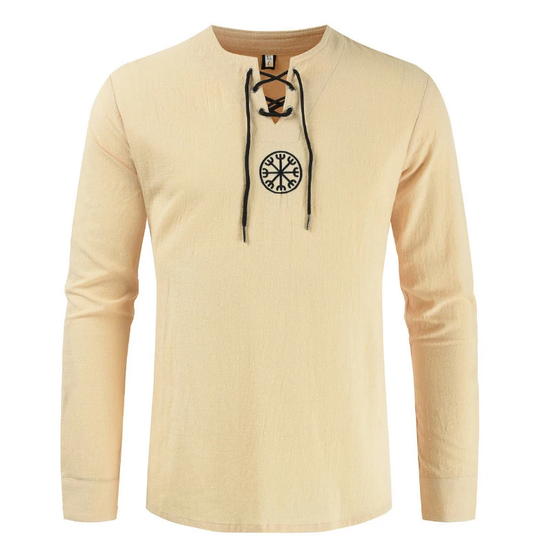 Футболка для косплея пирата Саксона средневековая рыцарская туника мужчин