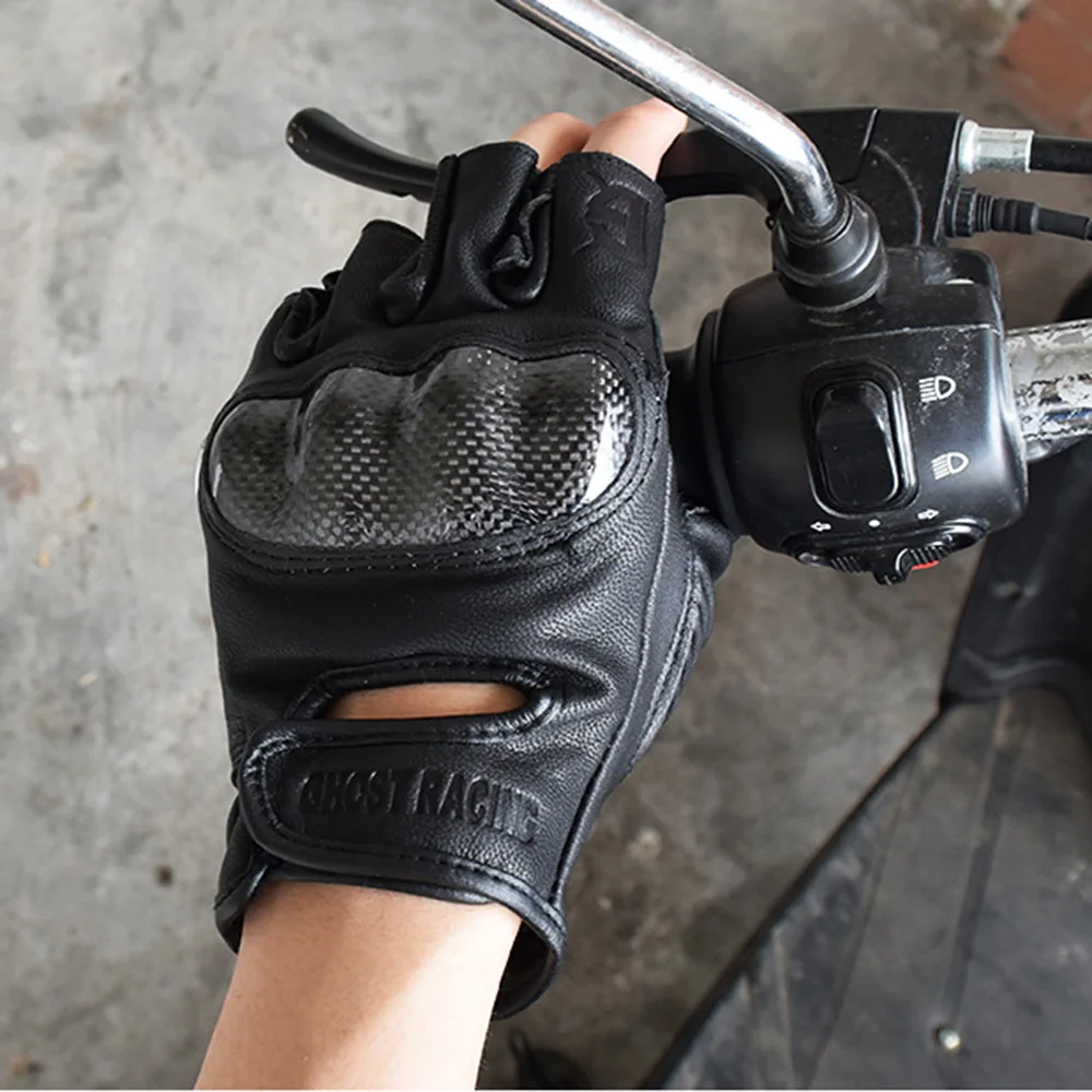 Мужские летние Мотоциклетные Перчатки GHOST RACING перчатки из натуральной кожи для