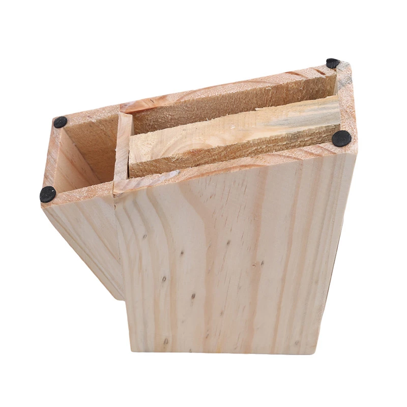 

Multifunctional Holes Bamboo Knife Rack Storage Rack Tool Wood Kitchen Knife Holder Knife Stand Block Organizer Tool