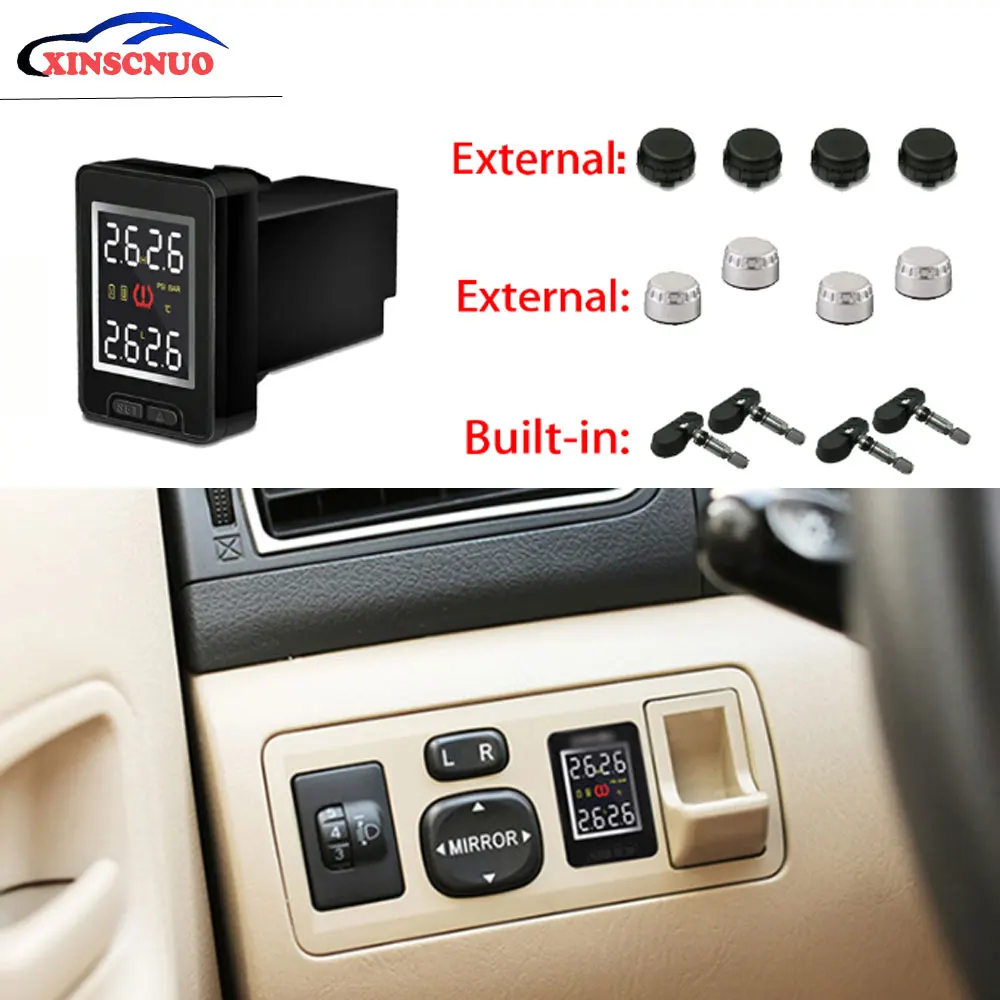XINSCNUO автомобиля TPMS система контроля давления в шинах для Toyota Prado шин Давление и