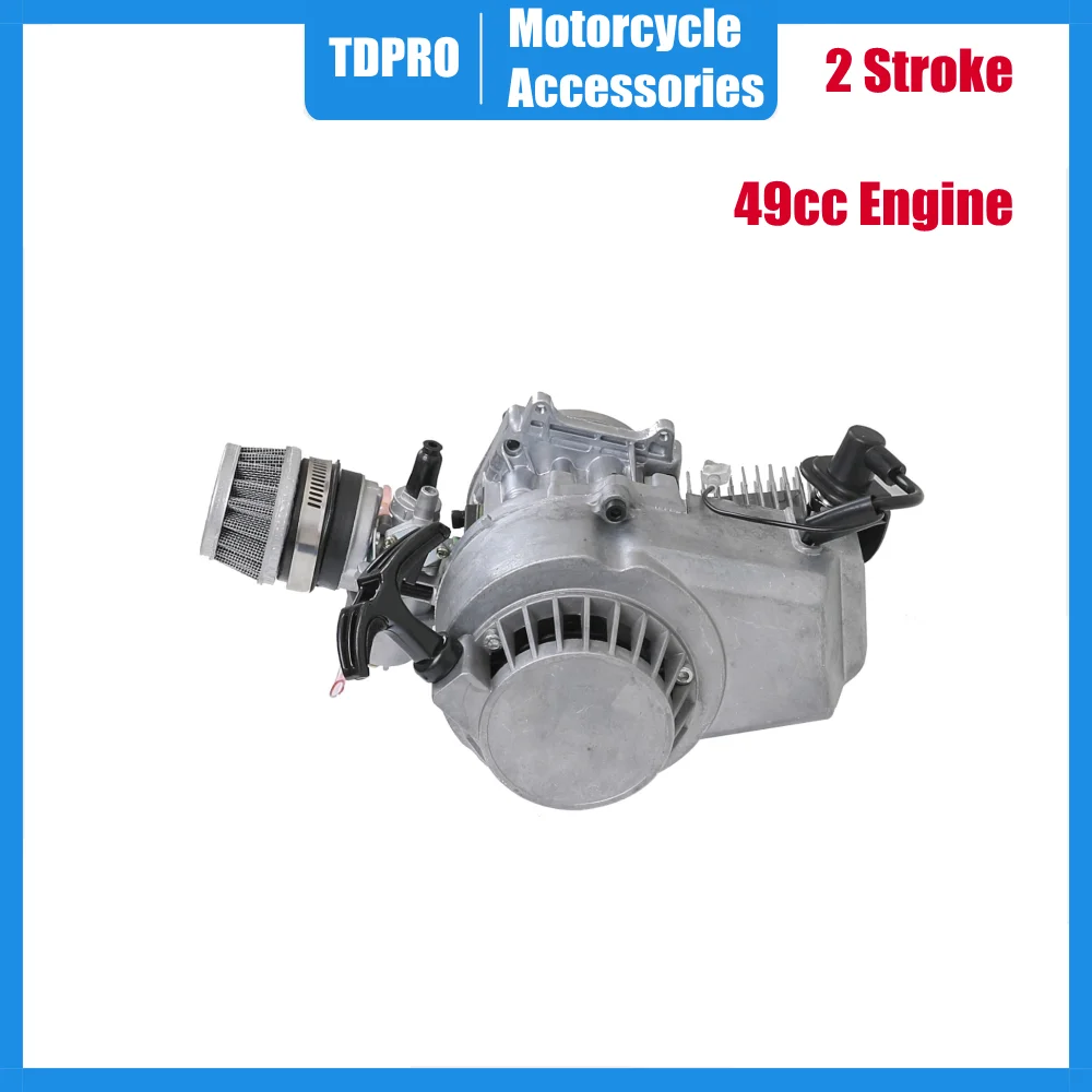 

TDPRO 2 Stroke 47cc 49cc Engine Motor For Mini Pocket Bike Scooter Dirt Bikes ATV Quad Motorized Bicycle