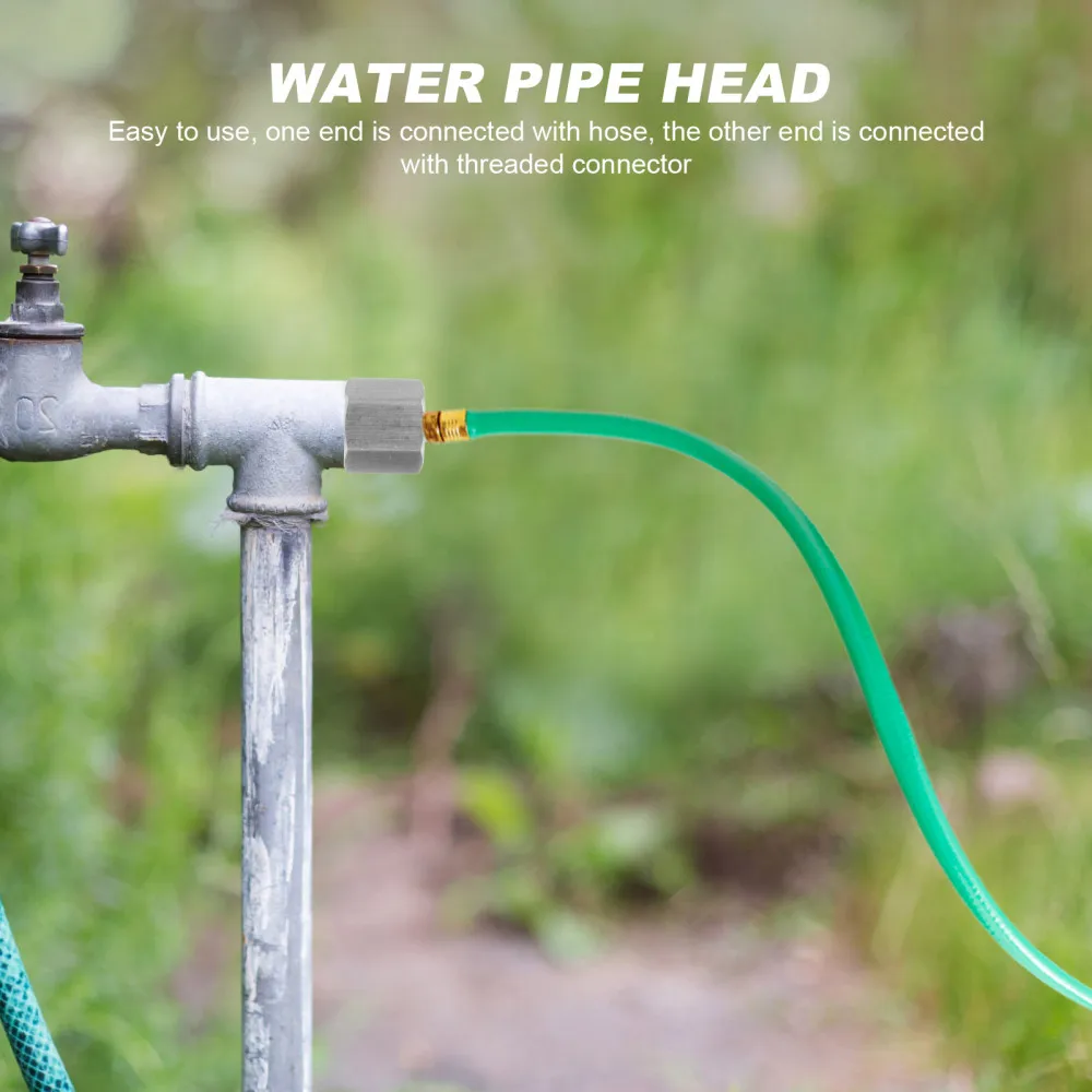 

2pcs Stainless Steel Thread Connectors Joints Pipe Fitting Connectors (Silver)